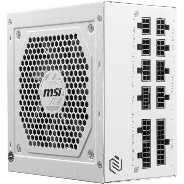 MSI MSI MAG A850GL PCIE5 WHITE ホワイト 電源ユニット : 総合通販