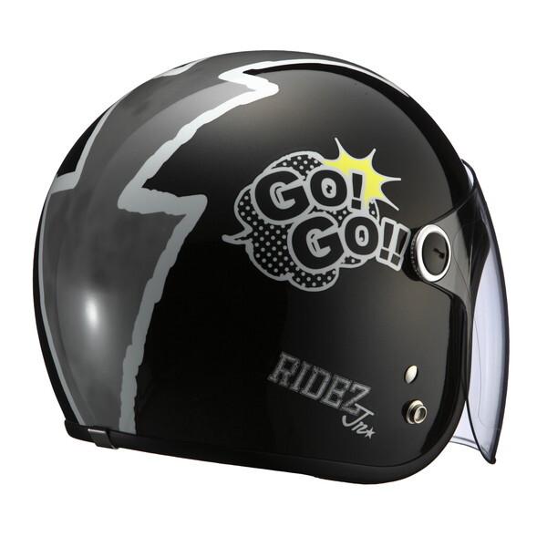RIDEZ RIDEZ Jr GOGO PEARL BLACK (53-54cm) 子ども用バイクヘルメット
