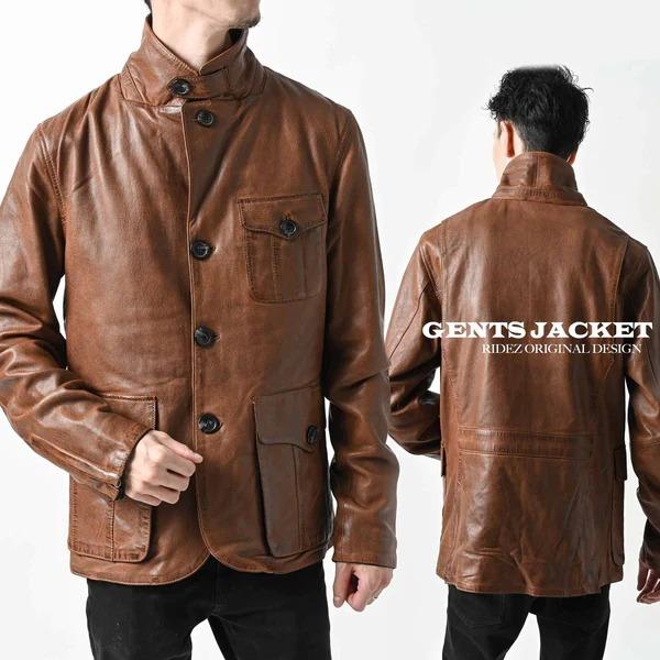 RIDEZ RIDEZ RLJ900 GENTS JACKET BROWN M ジャケット : 総合通販