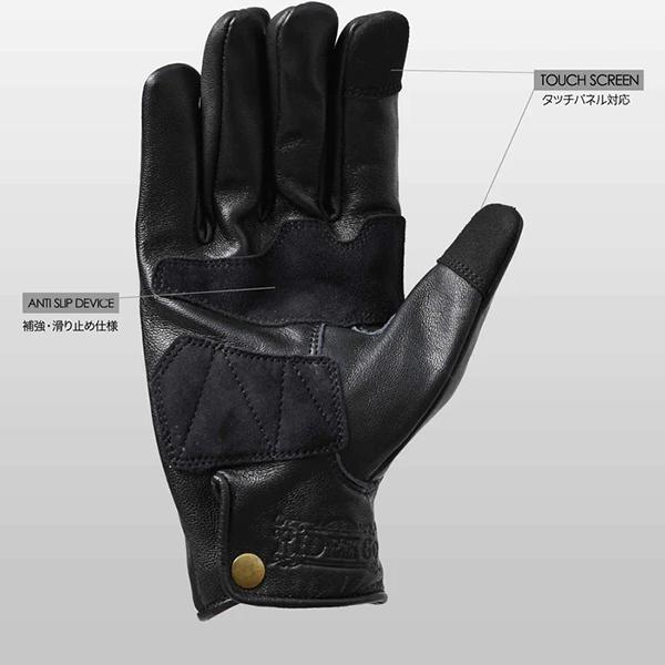 RIDEZ RIDEZ RLG77 CLASSIC MOTO GLOVES BLACK XL グローブ : 総合通販