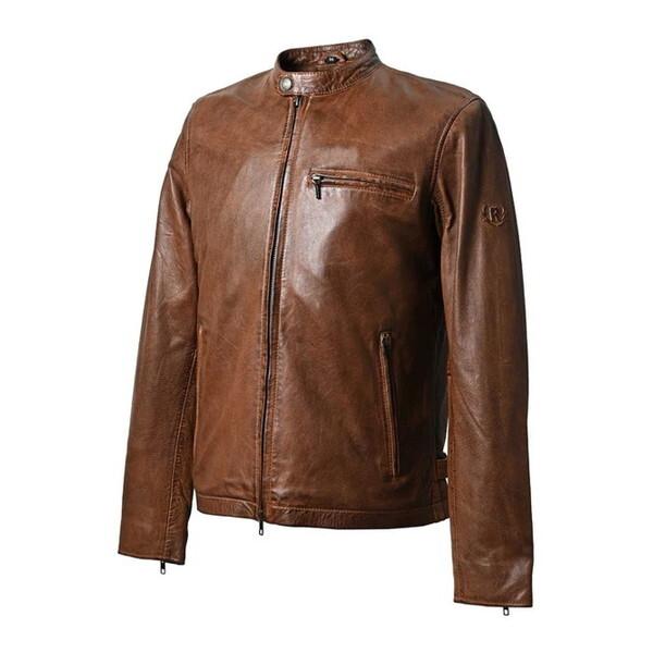 RIDEZ RIDEZ ACE JACKET BROWN XL RLJ110 シングルライダース