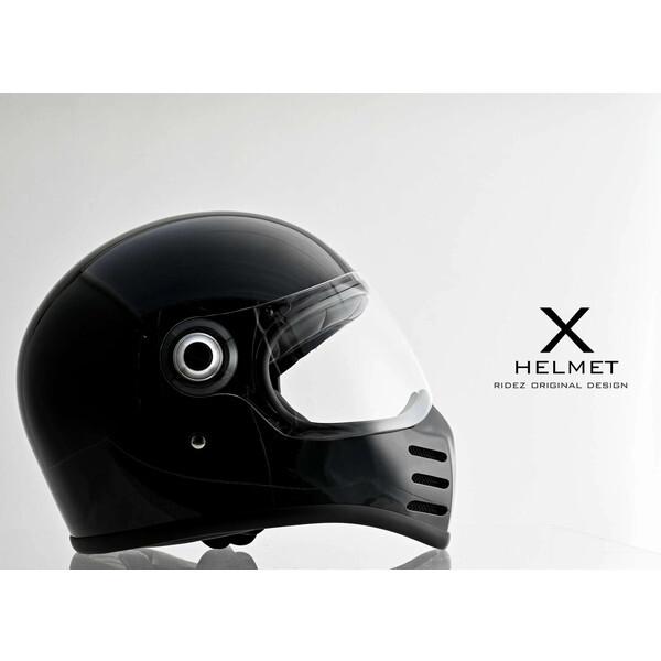 激レアバイク用ヘルメット RIDEZ RIDEZ RIDEZ X HELMET GROSS BLACK/BLACK EDITION M ブラック
