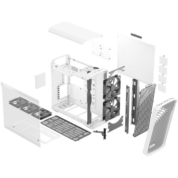 Fractal Design Fractal Design FD-C-TOR1A-03 Torrent White TG Clear
