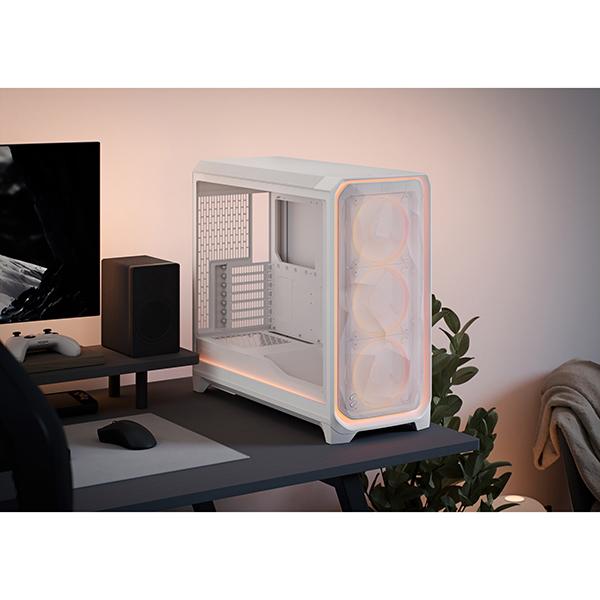 Fractal Design FD-C-MES3X-05 Meshify 3 XL Ambience Pro RGB White TG Clear Tint フルタワー型PCケース_14