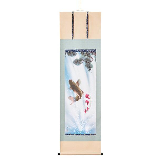 夫婦滝昇鯉」 12711 森山観月（尺五）掛軸 : 総合通販PREMOA Yahoo!店