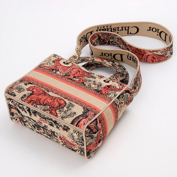 Christian Dior ディオール ハンドバッグ コーラル M0565OEGO M68E 
