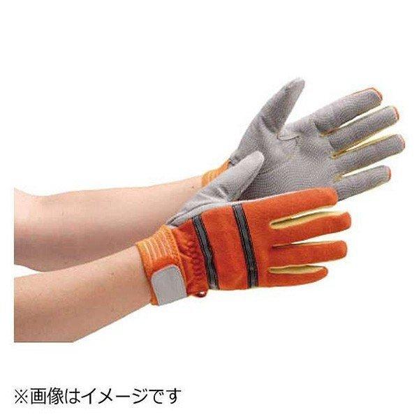 ミドリ安全 MTK-500-OR-3L オレンジ 耐切創性 防火手袋 (人工皮革・滑り止めタイプ/3L)