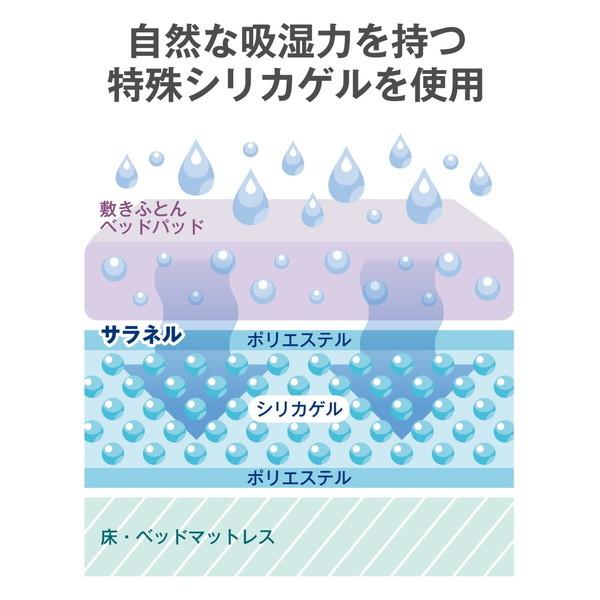 西川（nishikawa） サラネル 除湿シート 除湿 消臭 加齢臭対策 130