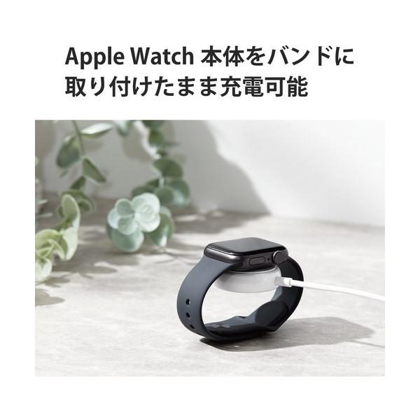 ワイヤレス充電器 ELECOM エレコム MPA-AWAS12WH Apple Watch 磁気充電ケーブル USB-A 1.2m 高耐久 ホワイト メーカー直送｜sake-premoa｜05