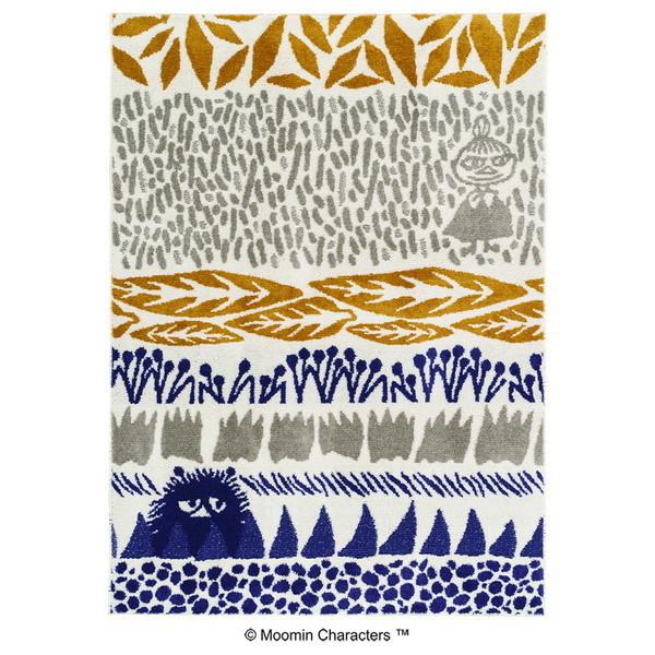 スミノエ 13473158 ラグ イエロー 130&times;185cm ムーミン ボタニスラグ 13473158 メーカー直送