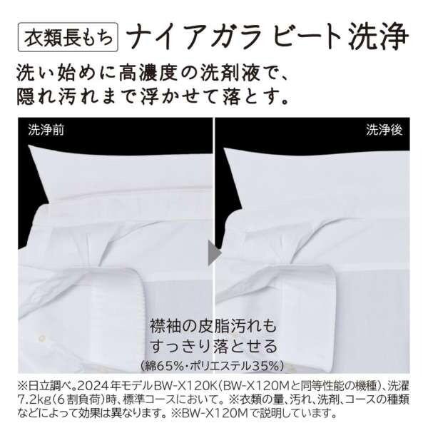 日立（HITACHI） 洗濯機 縦型 10kg 全自動洗濯機 BW-X100M ホワイト
