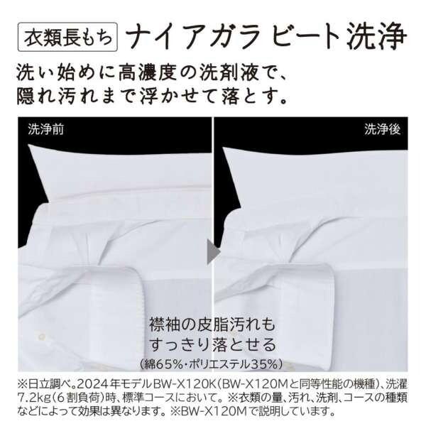 日立（HITACHI） 洗濯機 縦型 10kg 全自動洗濯機 BW-V100M ホワイト