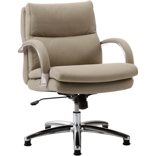 関家具 359145 グラント ベージュ ロータイプ シルキーファイバー オフィスチェア メーカー直送_1