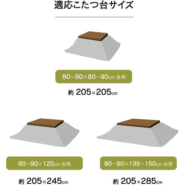 【オンライン限定商品】 こたつ布団 イケヒコ・コーポレーション 1160720130203 ムーブ 掛 長方形 おしゃれ 掛け単品 グレー 約205×245cm メーカー直送