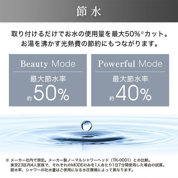 正規販売店 純正品 FBIA認証 TKS シャワーヘッド ボリーナ アヴァンティ TK-7300 ウルトラファインバブル 節水 ビューティーモード パワフルモード プレゼント_13