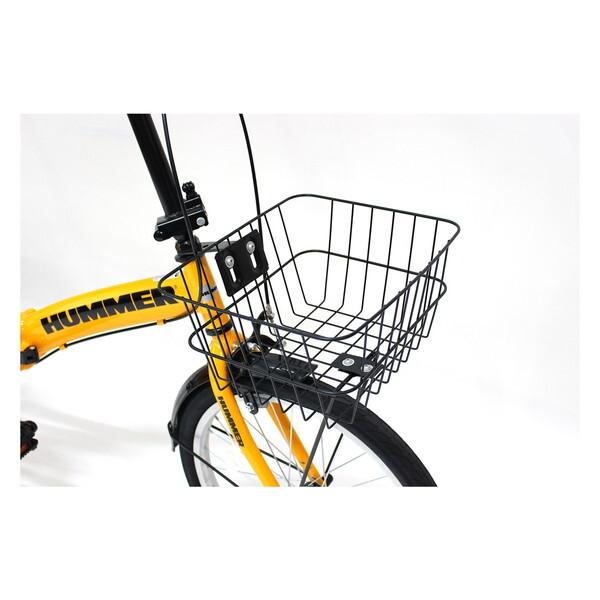 ミムゴ HUMMER MG-HM20N-YE ノーパンク20インチ折畳自転車YE イエロー
