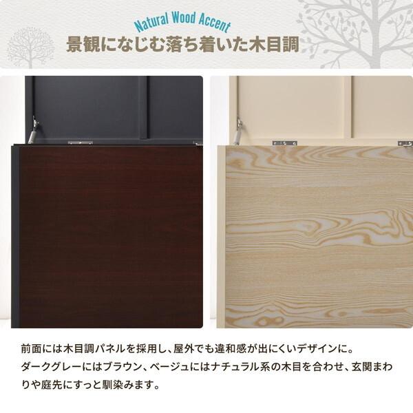 B.Bファニシング ONGS0396KIBEG ベージュ Lucre 屋外ゴミ収納庫 (Mサイズ) メーカー直送