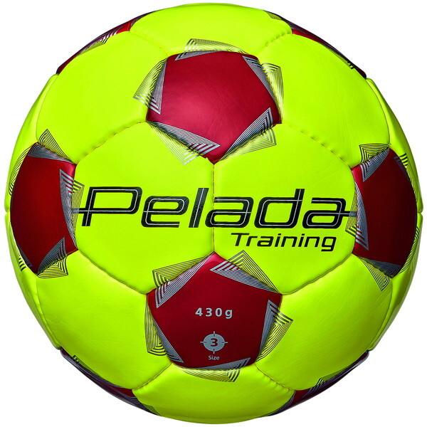 モルテン ペレーダ トレーニング イエロー×ブルー サッカーボール 3号球 練習 430 グラム ボールコントロール 砂防止 低摩擦 F3K9200-YR 黄赤 | molten | 01