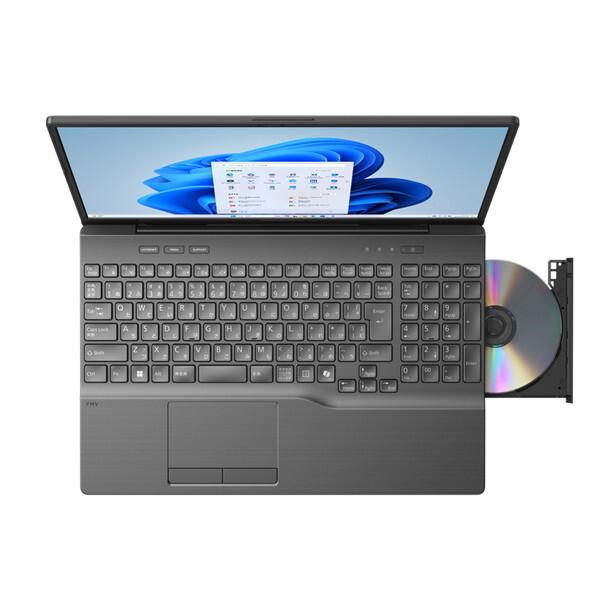 富士通 FMVA53K3BA ブライトブラック FMV Note A A53-K3 ノートパソコン 16型 / Win11 Home / DVDスーパーマルチ / Office搭載の画像