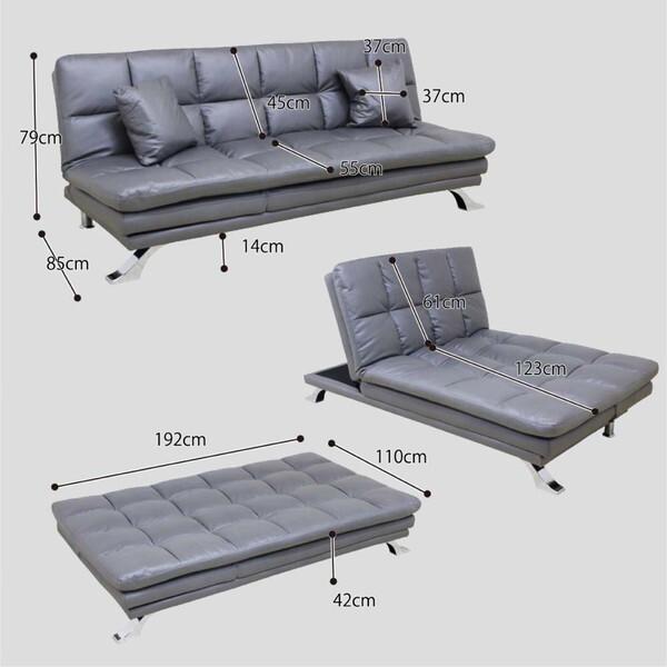 後藤家具物産 SB-KN-GY グレー カンヌ ソファーベッド メーカー直送