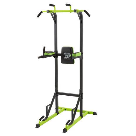 レッグレイズ、チンニング、ディップスマシーン マッスルタワーで本格トレーニング 特徴と運動メニューを紹介