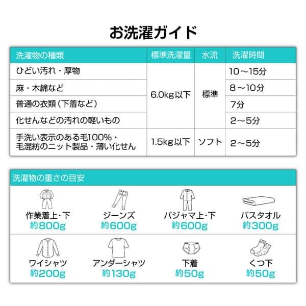 MAXZEN（マクスゼン） 洗濯機 縦型 6kg 二槽式洗濯機 コンパクト