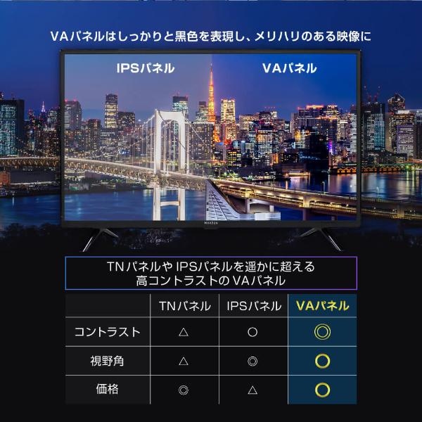 テレビ 32型マクスゼン MAXZEN 32インチ TV ダブルチューナー 裏録画 メーカー1年保証 外付けHDD録画機能 HDMI2系統 VAパネル J32CH06 新生活 一人暮らし 単身｜sake-premoa｜09