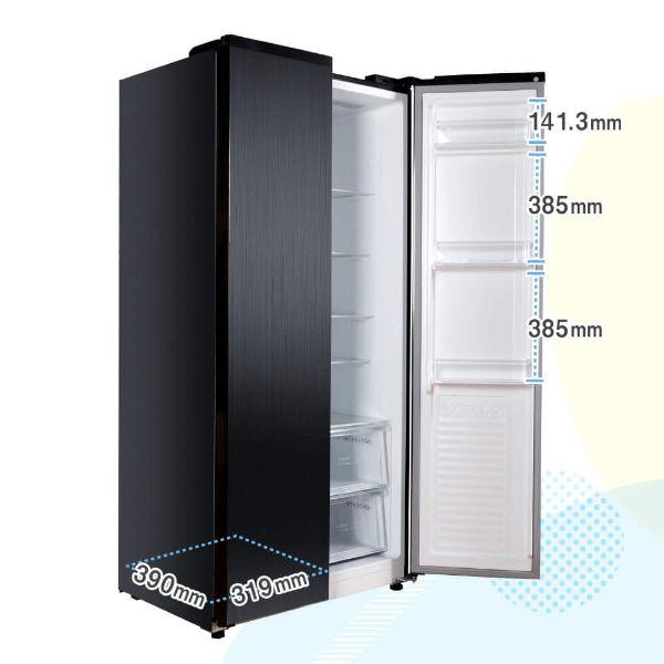 MAXZEN 冷蔵庫 430L 二人暮らし 収納 観音開き 大容量 霜取り MAXZEN 冷蔵庫 430L 二人暮らし 収納 観音開き 大容量 霜取り