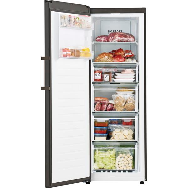 冷凍庫 家庭用 スリム 大容量 280L 左開き 前開き ハイアール スリム冷凍庫 セカンド冷凍庫 ファン式 ブラック 省スペース Haier 冷凍ストッカー JF-NUF280CL(K) | Haier | 04