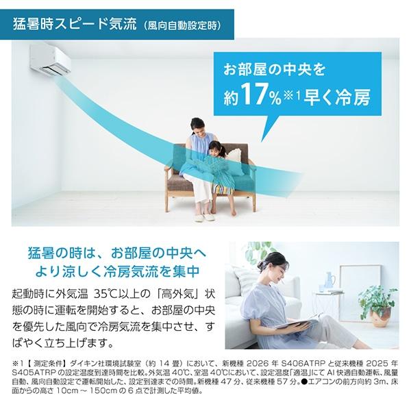 ダイキン（DAIKIN） エアコン 20畳 冷暖房 工事対応可能 AXシリーズ