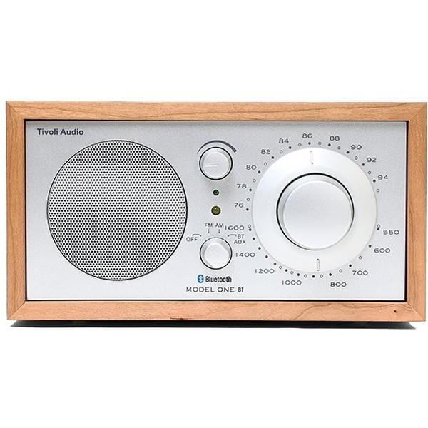 Tivoli Audio M1BT2-1654-JP Cherry/Silver Model One BT AM/FMモノラルテーブルラジオ(Bluetoothワイヤレス搭載)｜sake-premoa