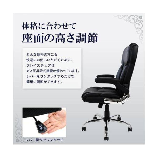 法人限定 Netforce BLAZE-2-W-BK ブラック オフィスチェア エグゼクティブチェア ハイバック メーカー直送_7