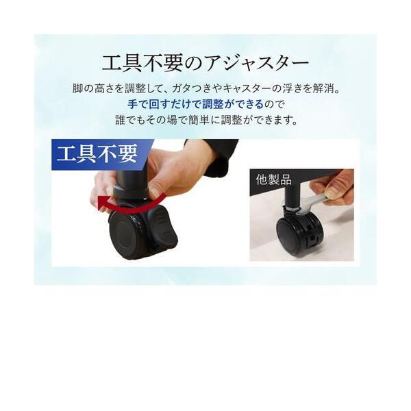 法人限定 Netforce HST-7050M-W-BKWN ブラック脚×ウォールナット天板 平行スタッキングテーブル 棚なし 幅700×奥行500×高さ700mm 幕板付 メーカー直送_3