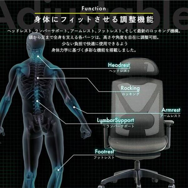 Netforce DF-1-W-WH ホワイト ダイナミクスフィットチェア