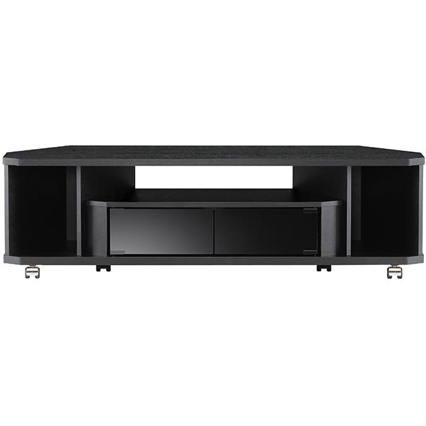 朝日木材加工 NOA-1200AV-BK ブラック テレビ台（コーナータイプ）