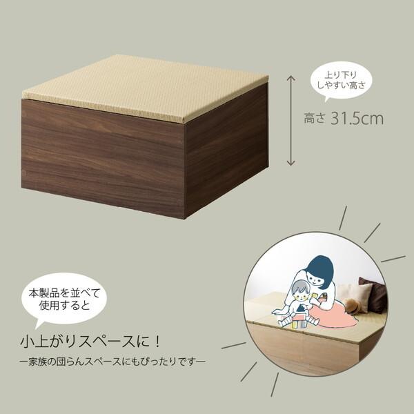 朝日木材加工 ZCM-3060BX-DB-GR ゼンキューブ タタミBOX ダーク