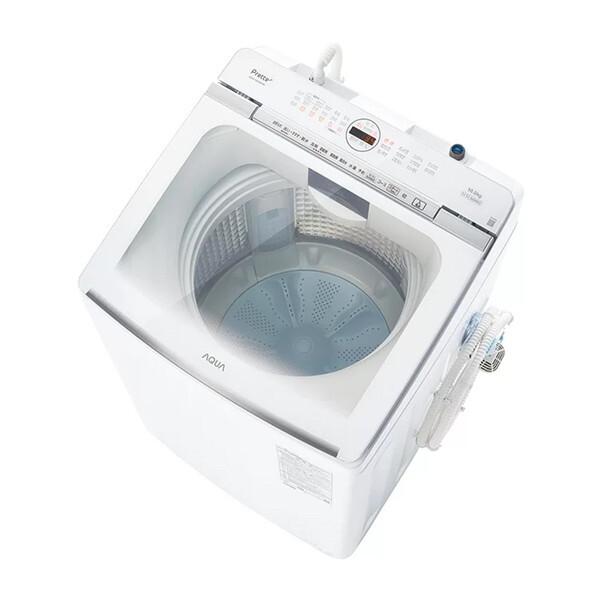AQUA 縦型洗濯機 10kg 本体 AQUA（アクア） 洗濯機 縦型 10kg 全自動洗濯機 AQW-VX10A(W) ホワイト