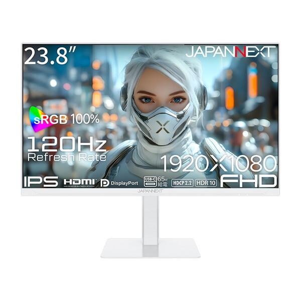 JAPANNEXT（ジャパンネクスト） JAPANNEXT JN-238IPS120F-HSPC6-W 23.8