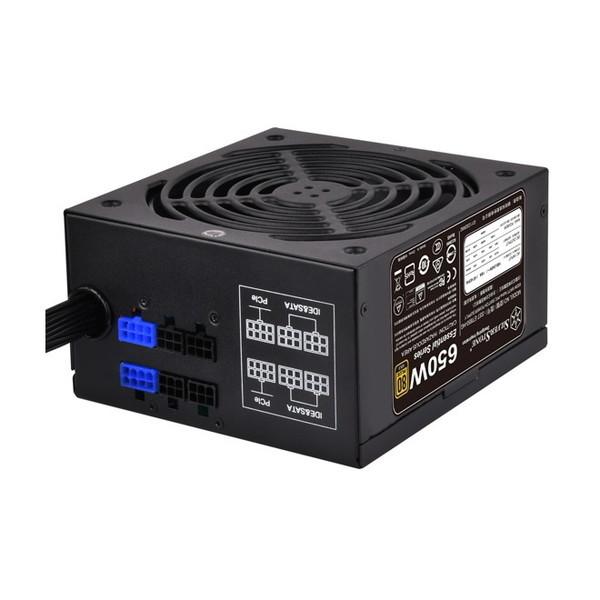 SILVERSTONE SST-ET650-HG-REV ブラック 80PLUS Gold認証 650W ATX電源ユニット セミモジュール式フラットケーブル｜sake-premoa