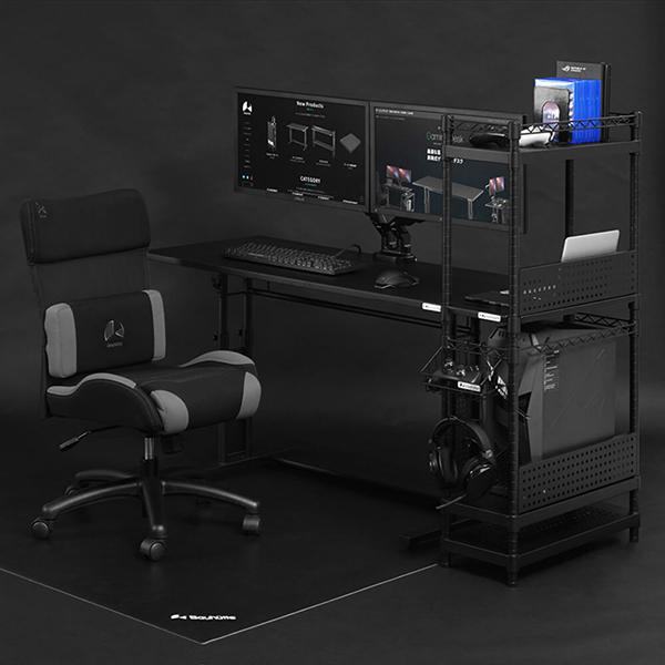 Bauhutte（バウヒュッテ） デスク ブラック デスクサイドラック
