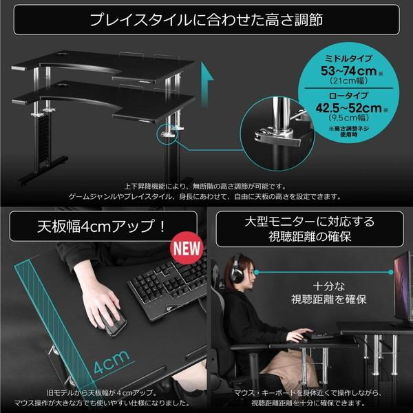 Bauhutte（バウヒュッテ） デスク BHD-840M-BK コックピットデスク2