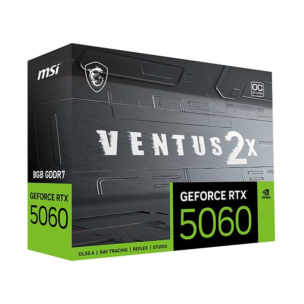 MSI GeForce RTX 5060 8G VENTUS 2X OC ブラック グラフィックボード