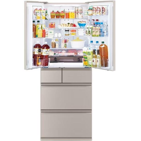 三菱（MITSUBISHI） 冷蔵庫 500L以上 二人暮らし 608L フレンチドア