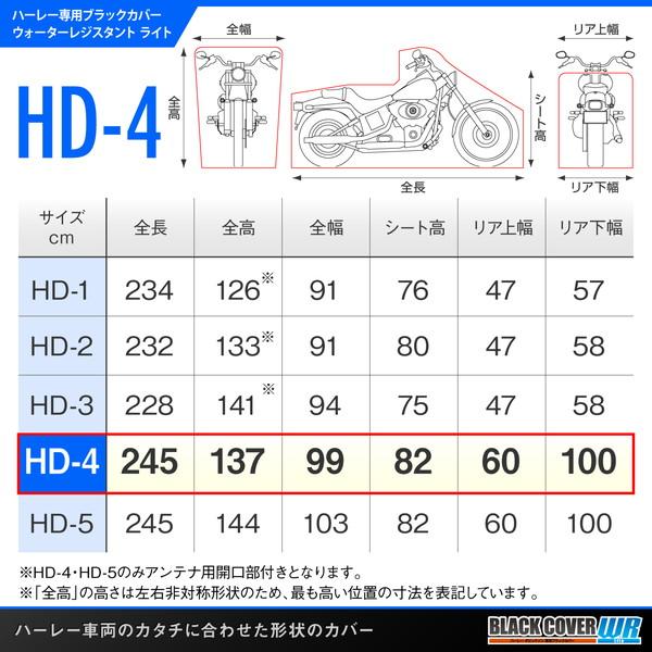 デイトナ D16814 ブラックカバー ウォーターレジスタント ライト ハーレーダビッドソン専用 HD04