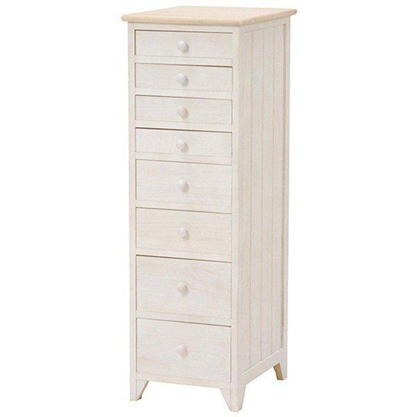 チェスト 完成品 かわいい おしゃれ 収納 アンティークホワイト シャビー シンプル 幅31cm メーカー直送