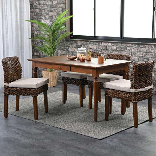 サンフラワーラタン ACC350DK ウォーターヒヤシンス ダイニングチェア