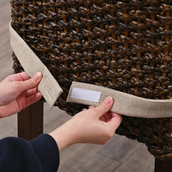 サンフラワーラタン ACC350DK ウォーターヒヤシンス ダイニングチェア