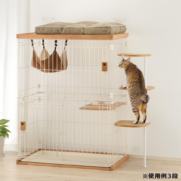 【新品2個セット】キャットサークル用　てっぺんステップ　3段　リッチェル リッチェル（Richell） キャットサークル用てっぺんステップ 3段