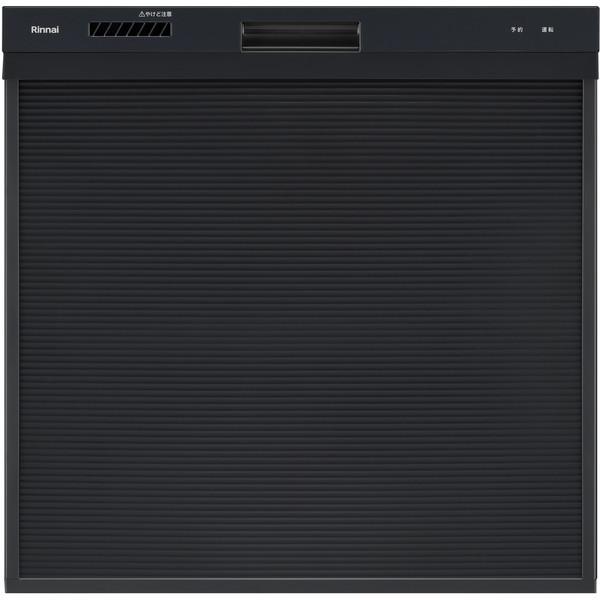 Rinnai　RKW-405A-B　ブラック　ビルトイン食器洗い乾燥機　幅45cm　5人用)　(スライドオープンタイプ