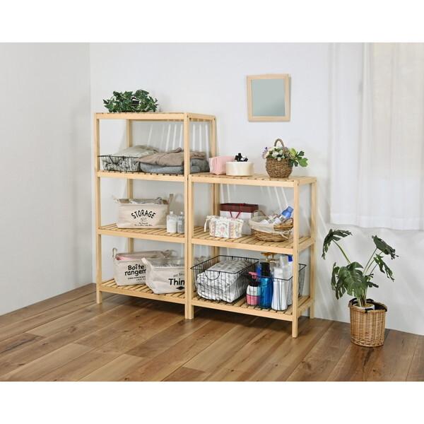 フクダクラフト RM-G60T4 NA RM-G60T4 NA ウッドラック4段 ナチュラル メーカー直送